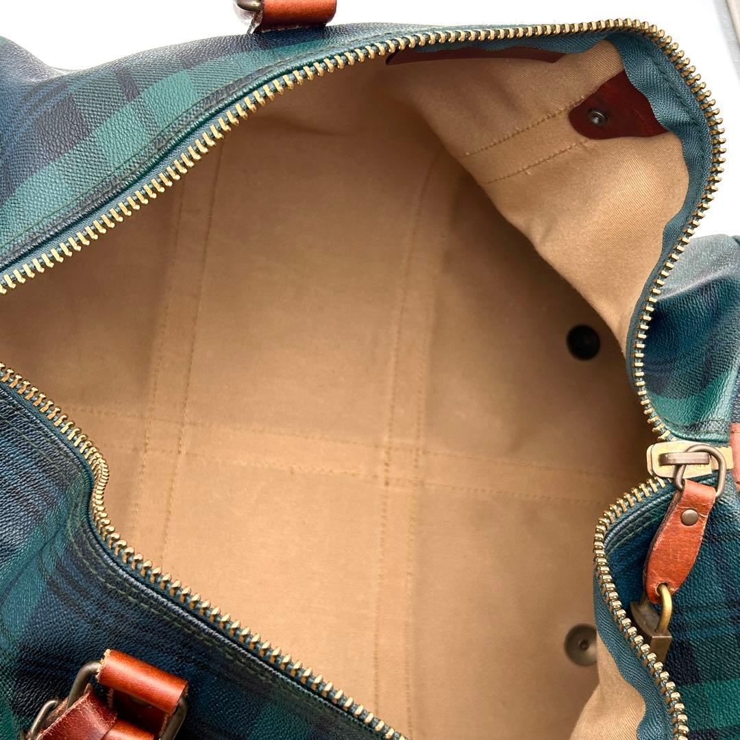 ✨美品✨ ラルフローレン 2WAY ボストンバッグ チェック PVCレザー 旅行