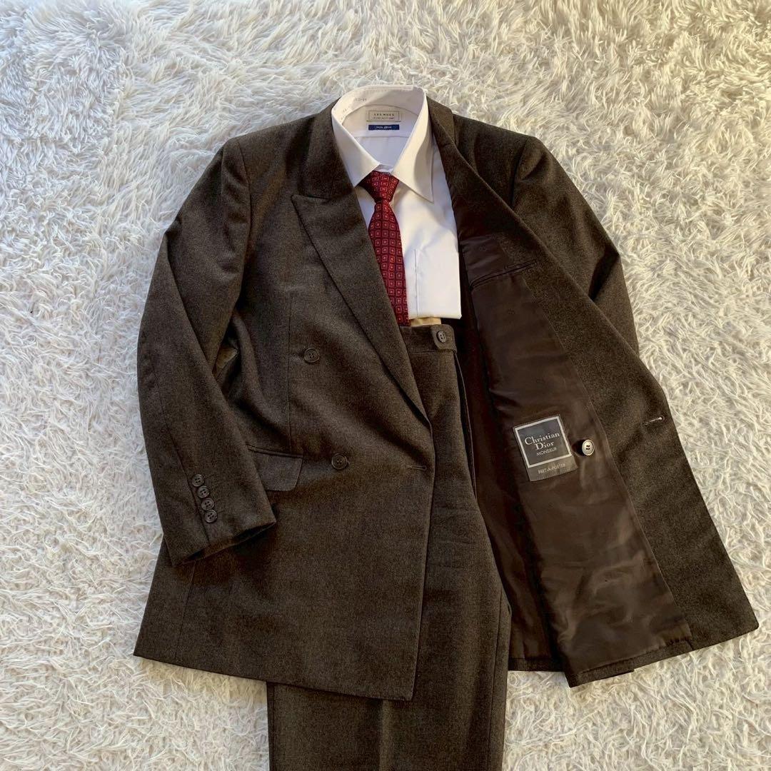ハンガー付き✨　クリスチャンディオール　スーツ　セットアップ　ダブルブレスト