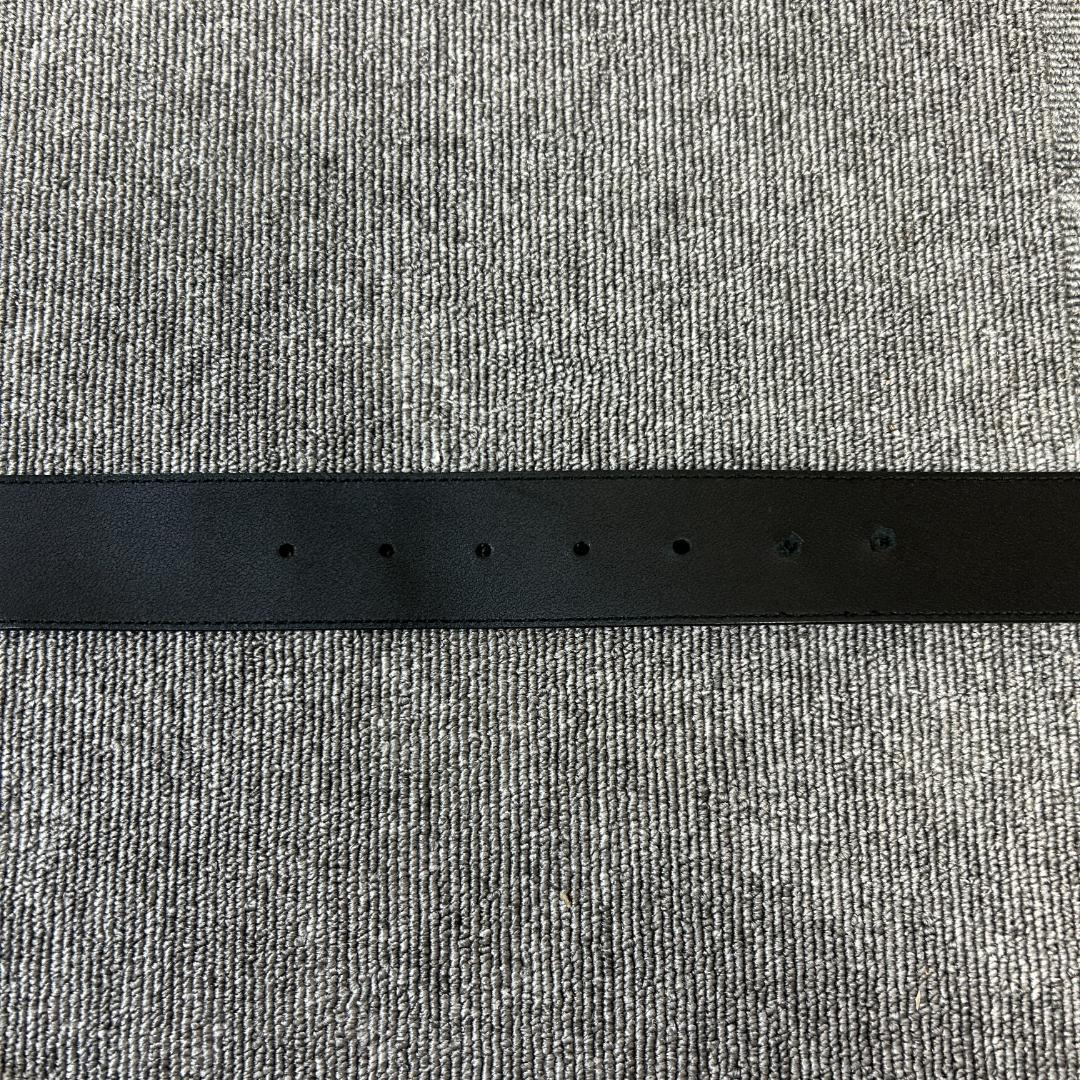 グッチ　GUCCI GGロゴ ゴールドバックル ブラックレザーベルト