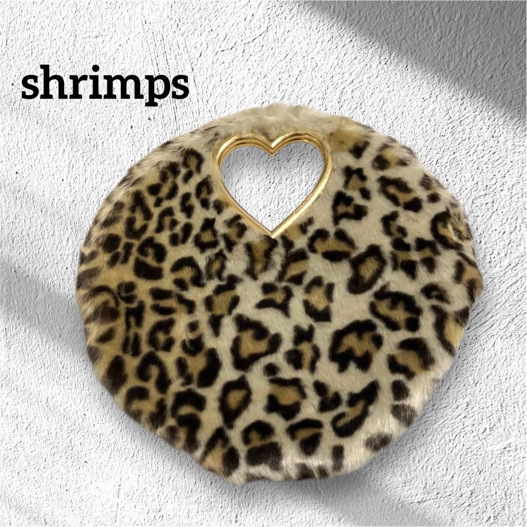 shrimps ハート形ハンドル レオパード バッグ