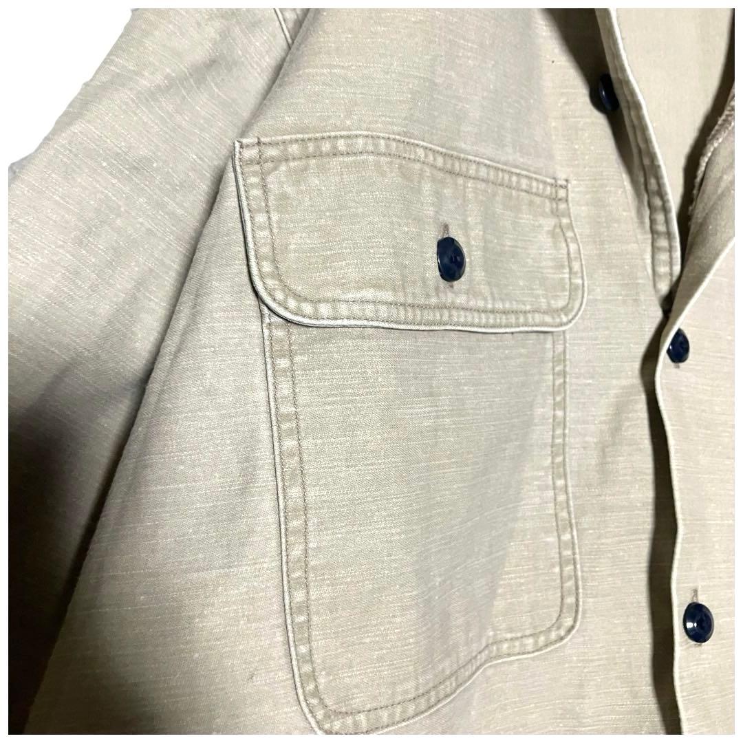 【名作】マディソンブルー　ハンプトン　バックサテンシャツ　B刺繍　オーバーサイズ