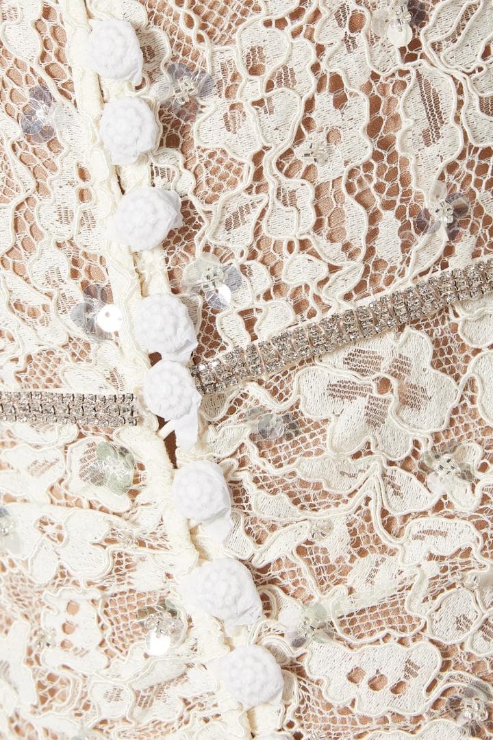 C*Y様 セルフポートレイト ワンピース レース クリーム UK8 未使用 結婚