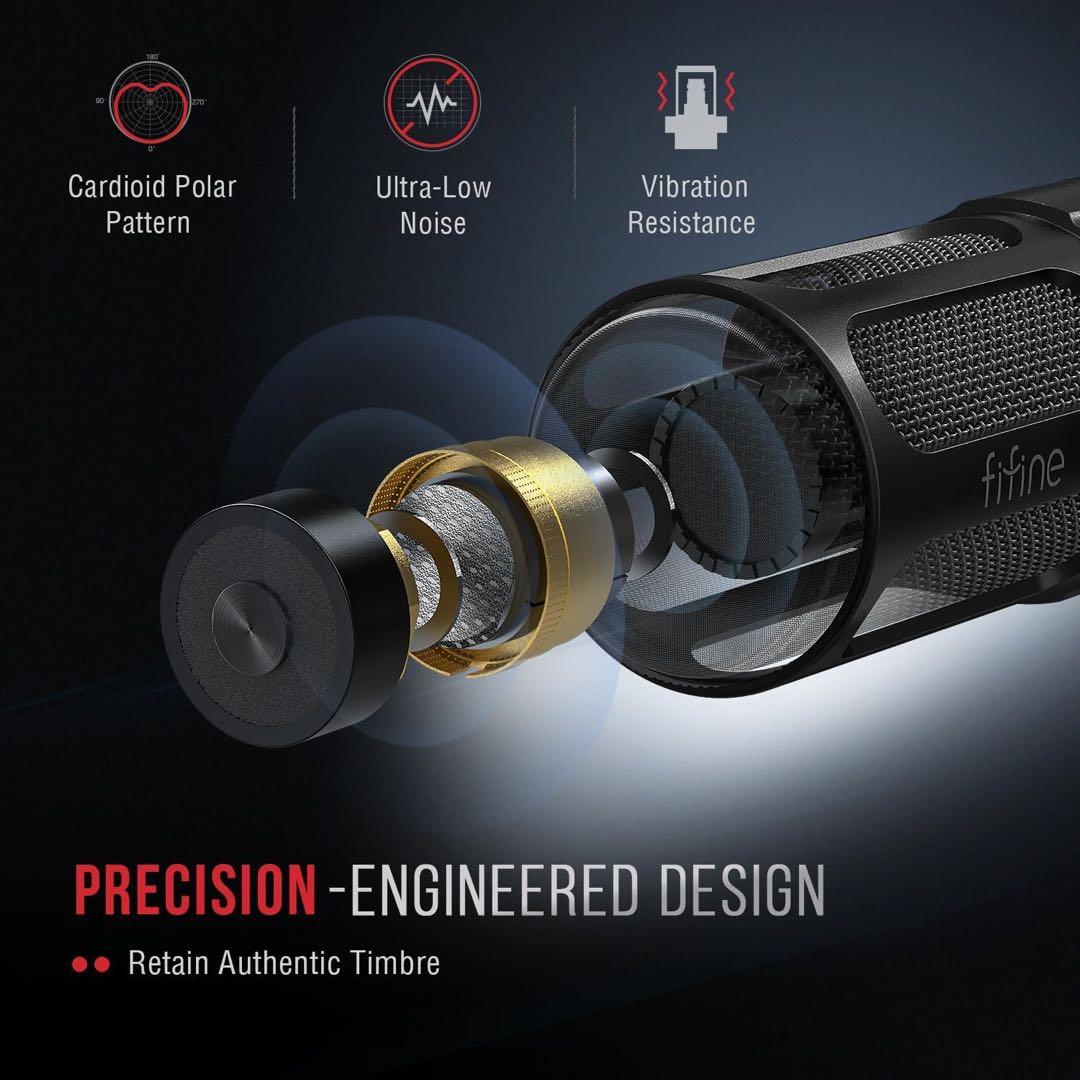 FIFINE XLR 高性能 ダイナミックマイク XLR端子のみ搭載 同