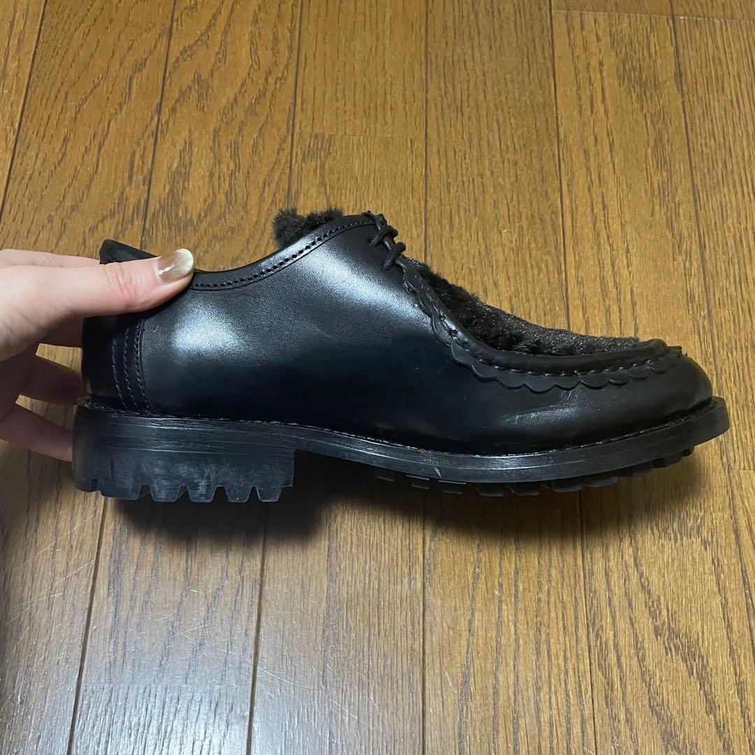 Milton Keynes ミルトンキーンズ ファーメレザーチロリアンシューズ