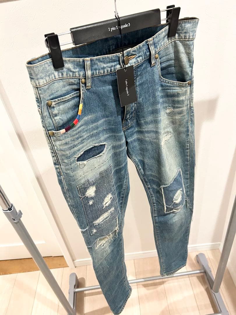 1piu1uguale3 RAINBOW 9TAPERED デニム
