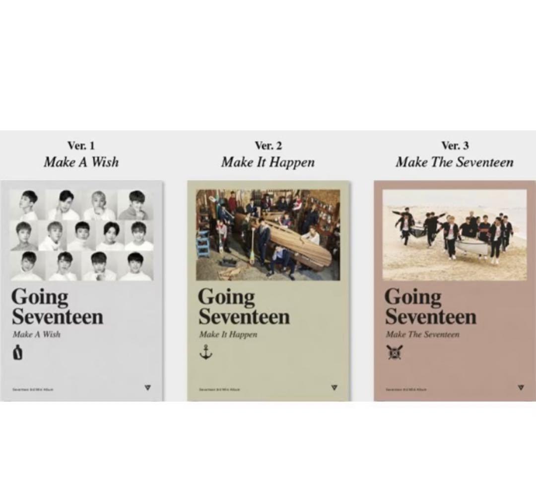 SEVENTEEN album Al1 All Alone、going 3点