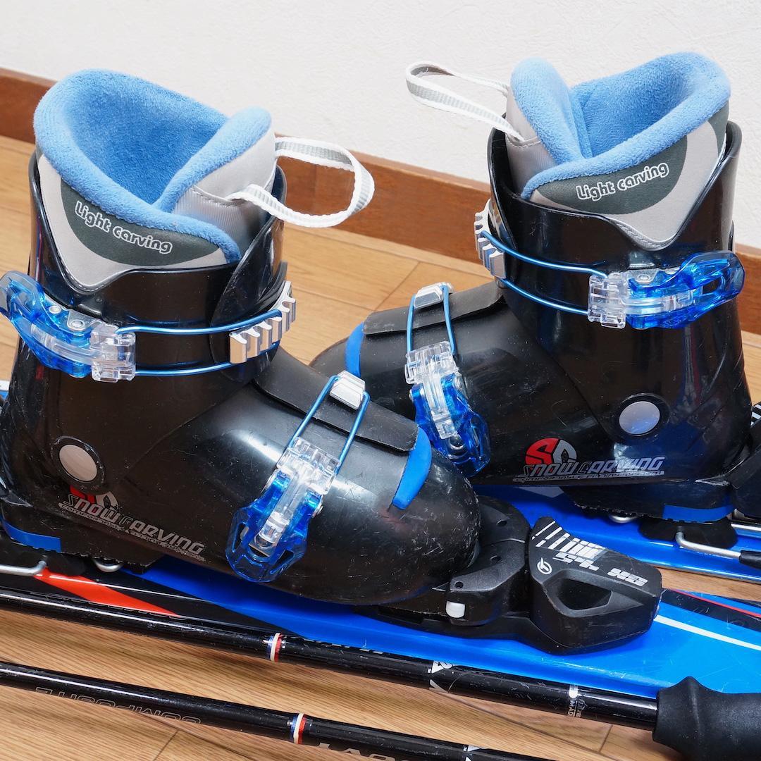 メンテ済 100cm 靴20cm CARVING カービングスキーセット