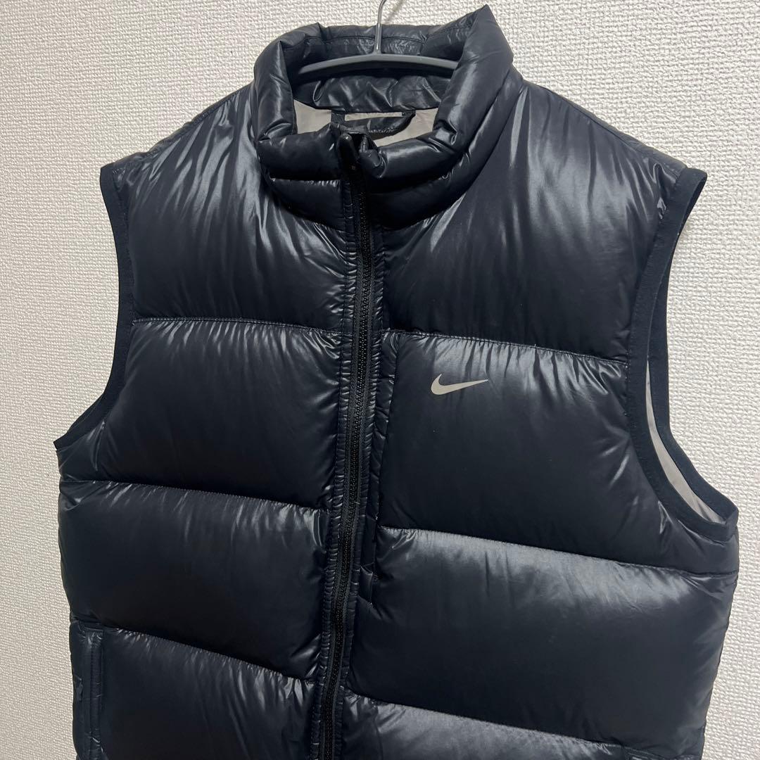 00s y2kナイキ ダウンベスト 550フィル ブラック 黒