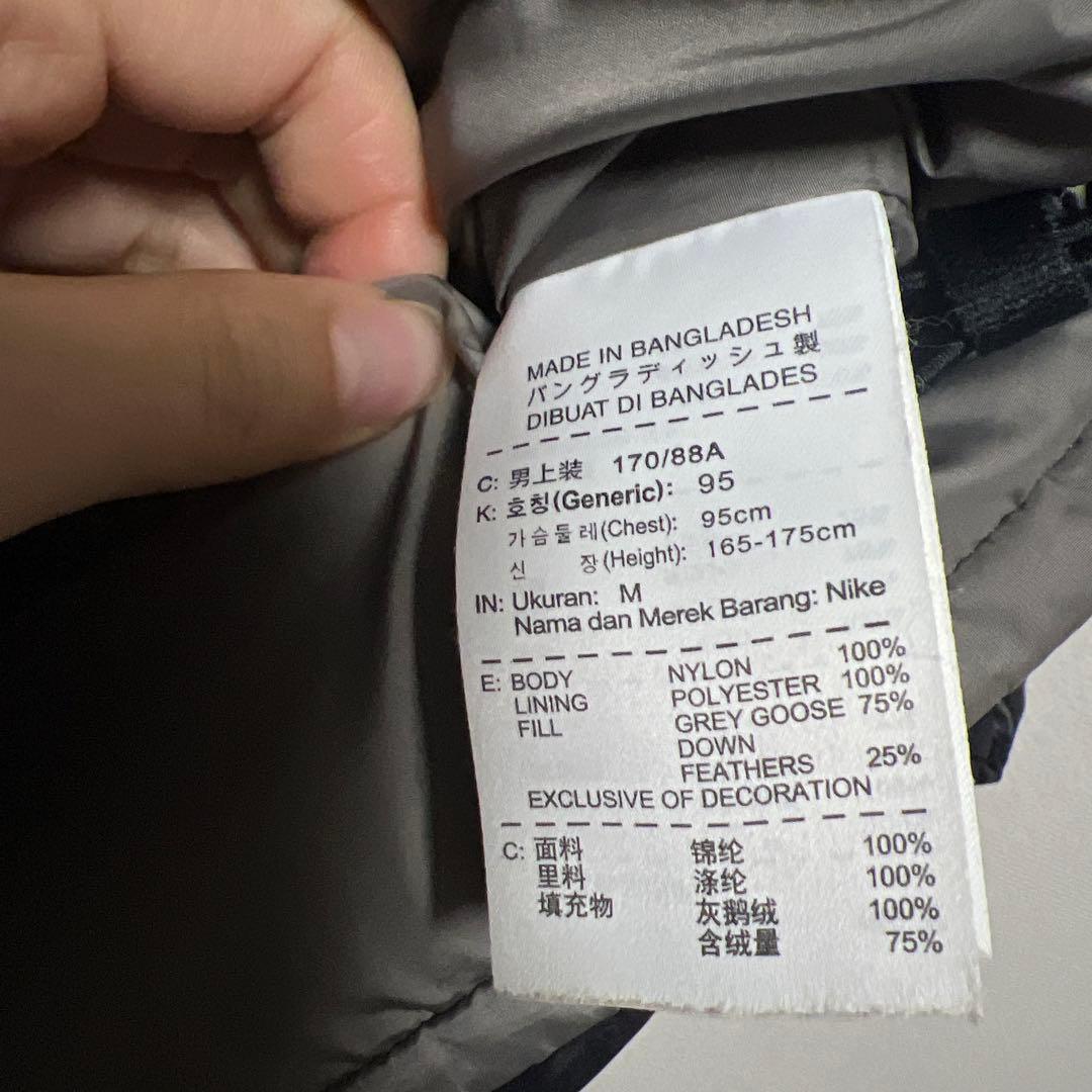 00s y2kナイキ ダウンベスト 550フィル ブラック 黒