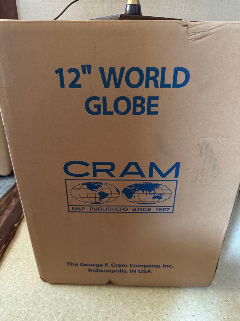 【値下中】THE E F. CRAM COMPANY社製 地球儀