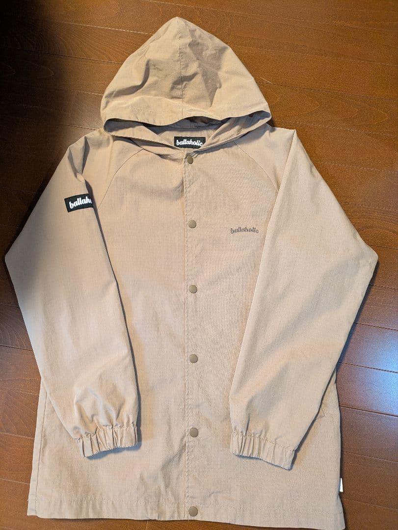 ballaholic ベージュ フード付きジャケット