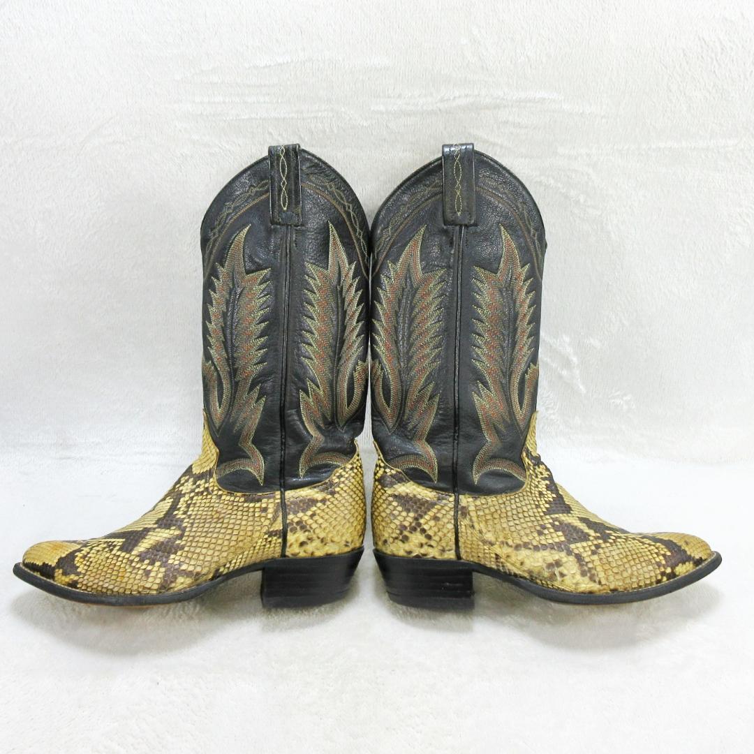 ✨美品✨トニーラマ ウエスタンブーツ パイソン ロングブーツ US7.5