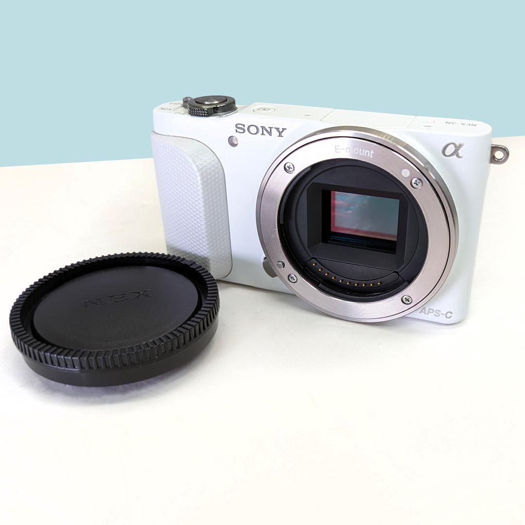 SONY α NEX-3N ホワイト 本体＋ボディキャップ ミラーレス一眼