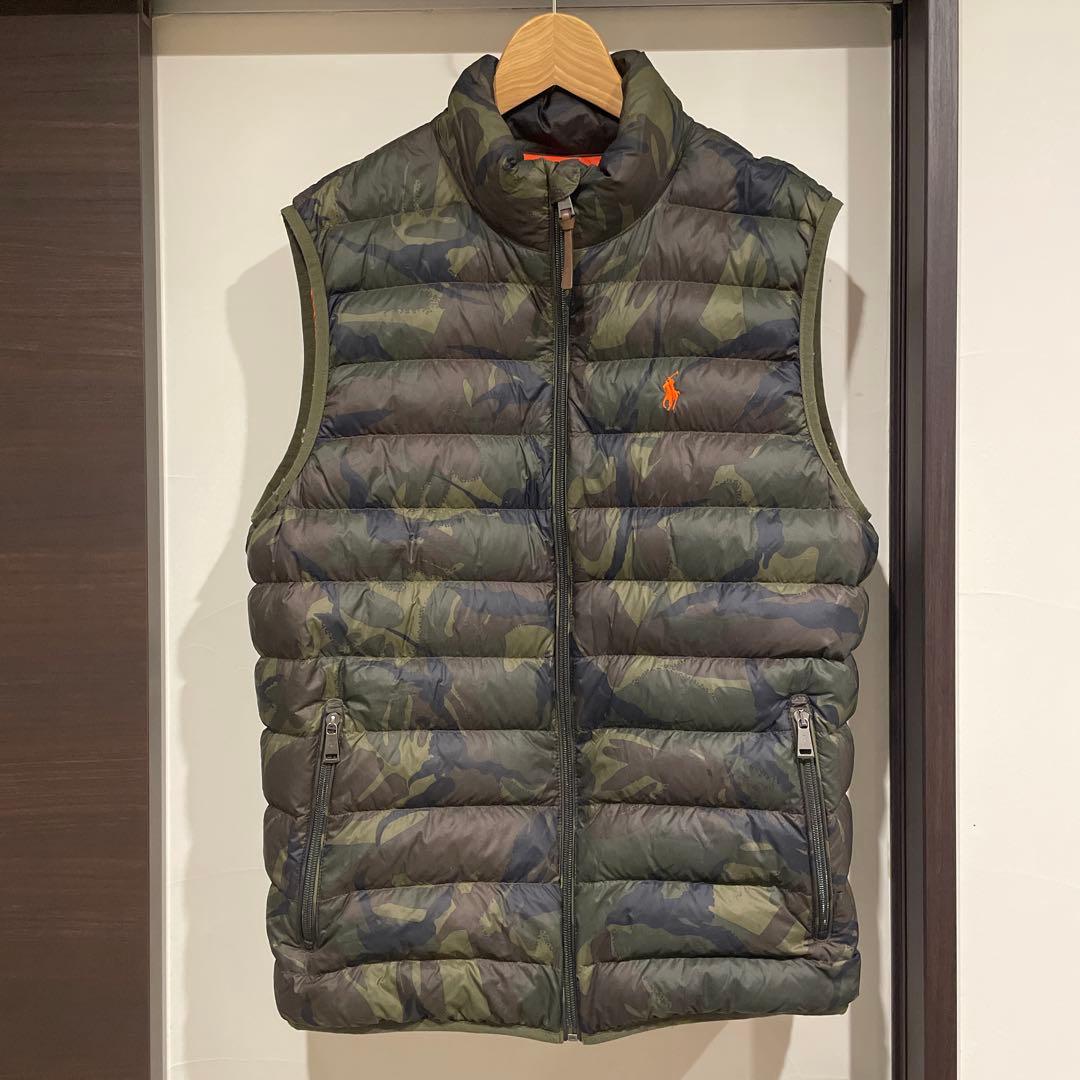 POLO RALPH LAUREN 迷彩柄 ダウンベスト　Mサイズ