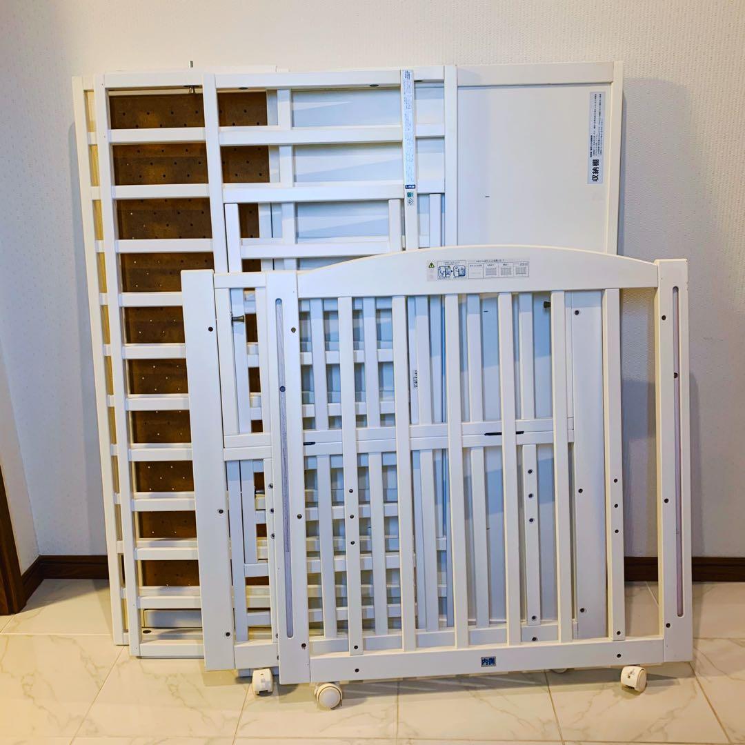 【♡送料無料♡】ヤマサキ ベビーベッド ツーオープンベッド✨