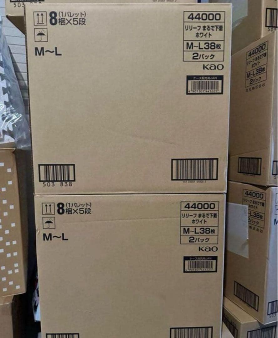 花王 リリーフ まるで下着 M-L 38枚入り 4パック