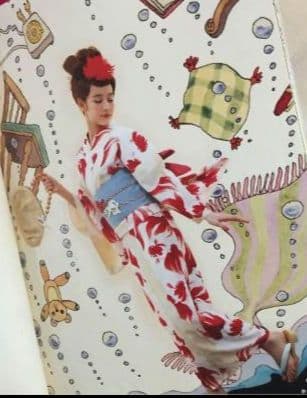 ふりふ　金魚浴衣　セオアルファ