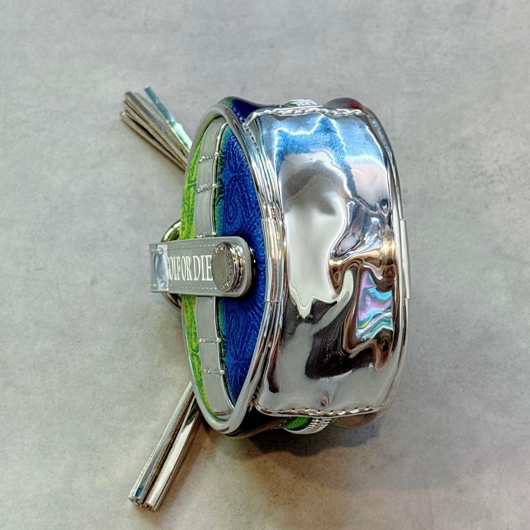 美品 ★ MARK&LONA ボールポーチ ケース マーク&ロナ 緑 バッグ