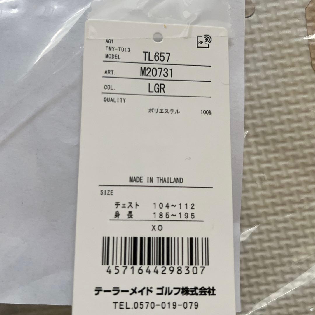 TaylorMade ポロシャツ XO ライトグレー　ゴルフ