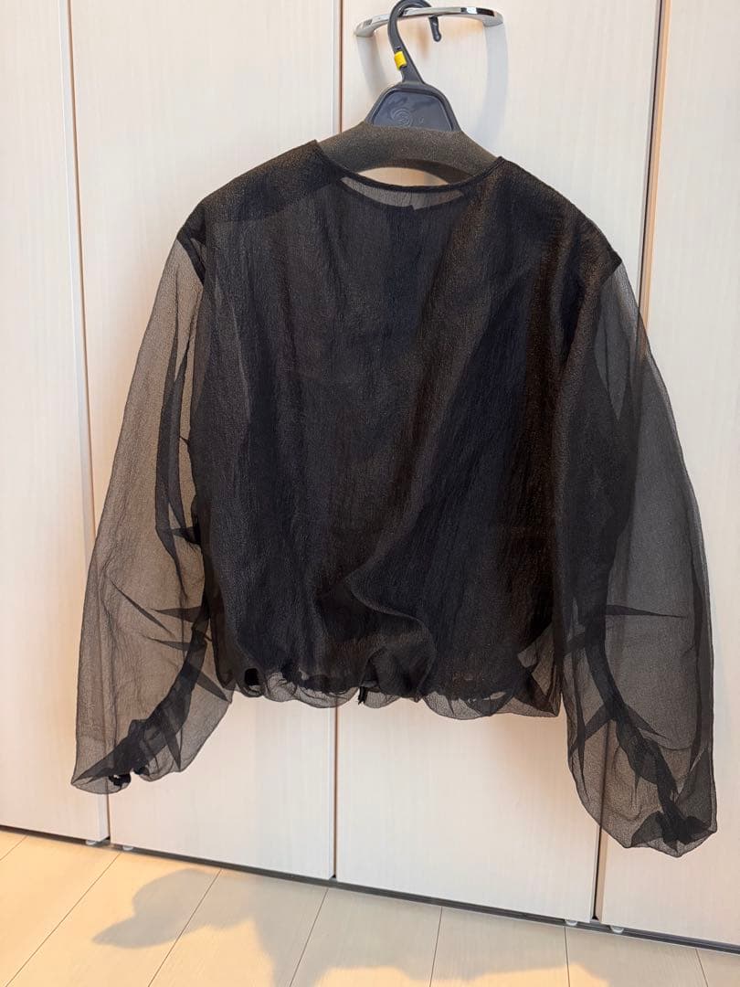 ゆゆ【美品】rimirリミル　シアーブルゾン ブラック