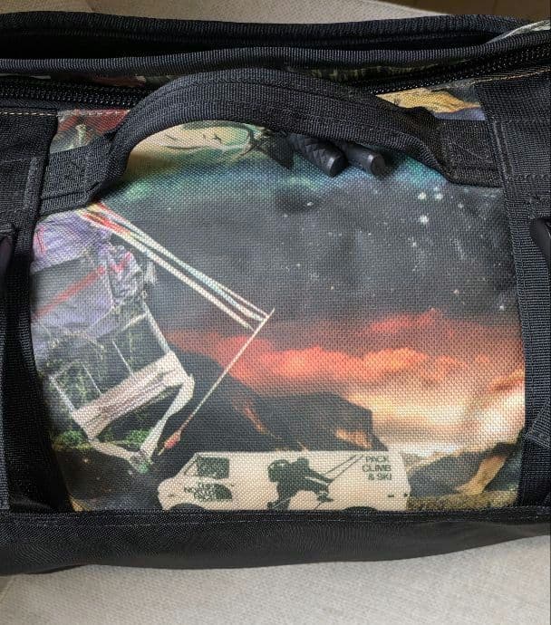 希少美品✨️限定柄　ノースフェイス　ダッフル S セピアブラウンハイカープリント