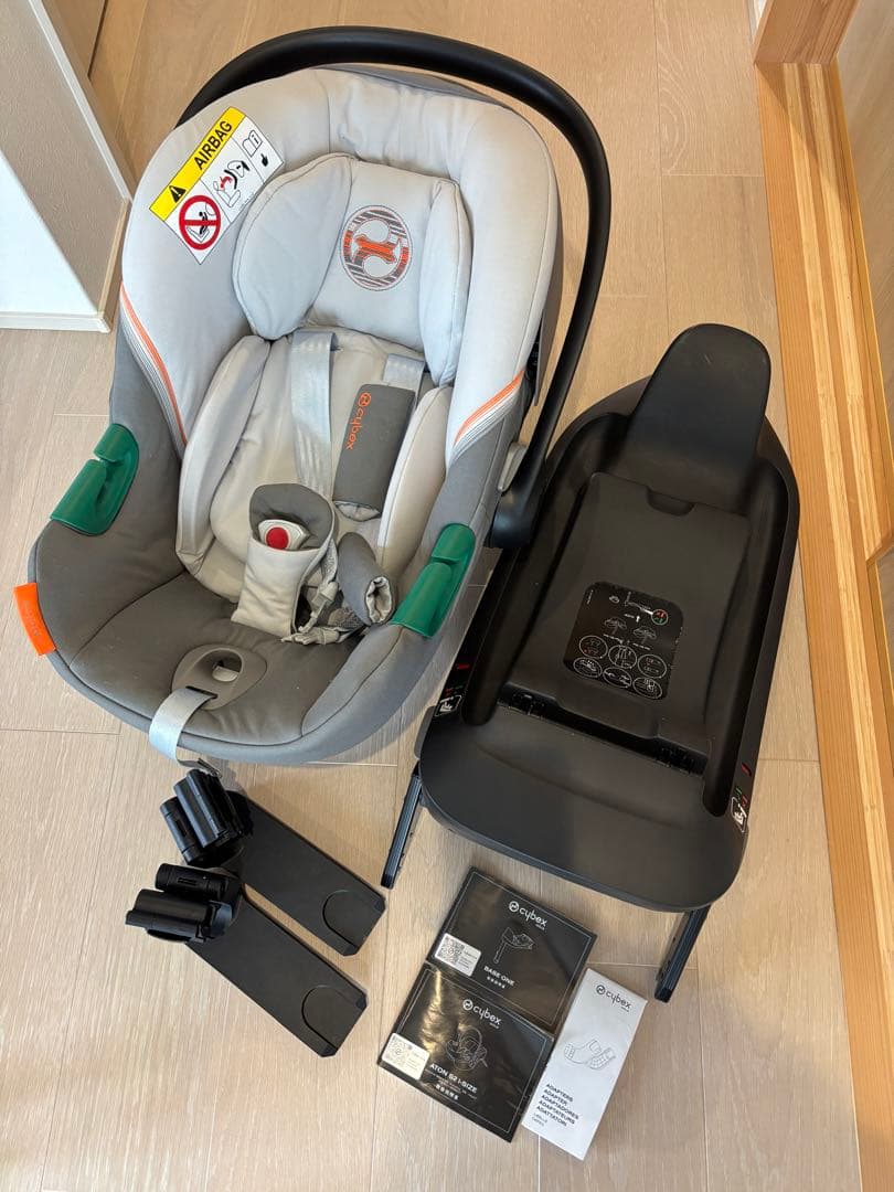 美品サイベックス　チャイルドシート Aton S2 i size トラベルセット