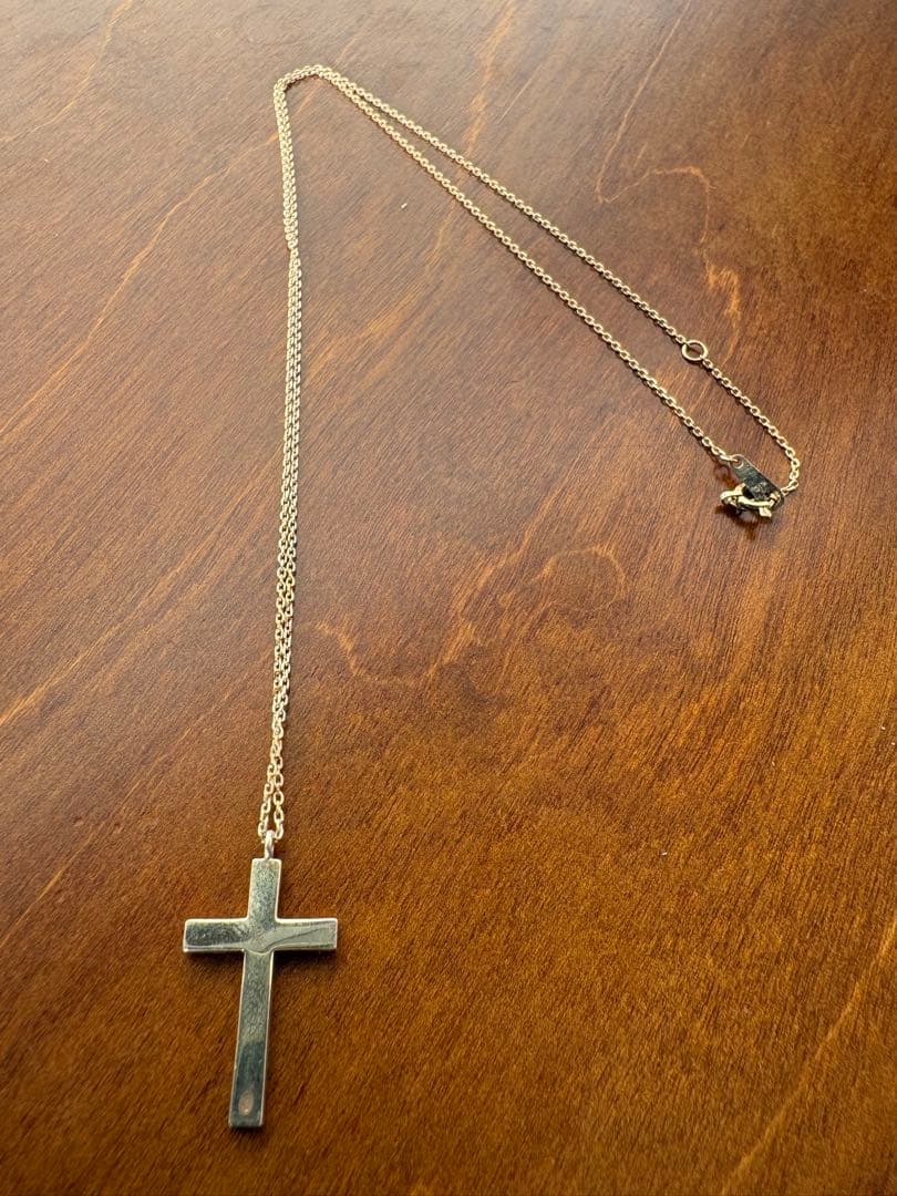 CADEAUX カドー　10Kクロスネックレス　シンゾーン