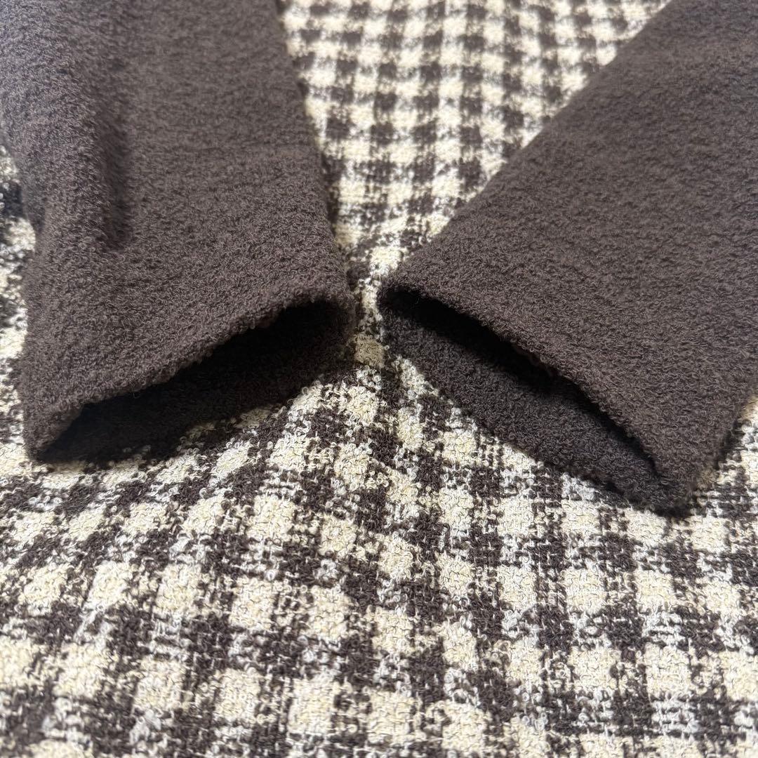 【極美品/希少】Chloe クロエ ウール混 ギンガムチェック ワンピース 40