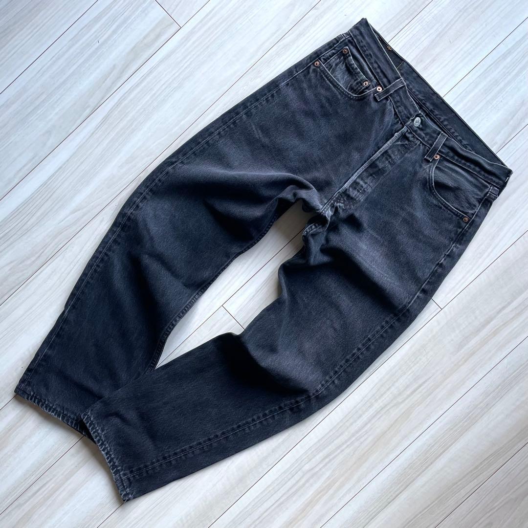 極上フェードブラック！神サイズのW34L30！90s Levi’s501 USA