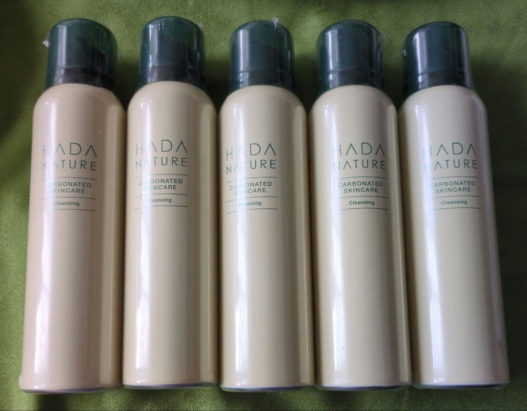 肌ナチュールクレンジング。炭酸クレンジング100ｇ5本。1本で落とす、潤す、引締