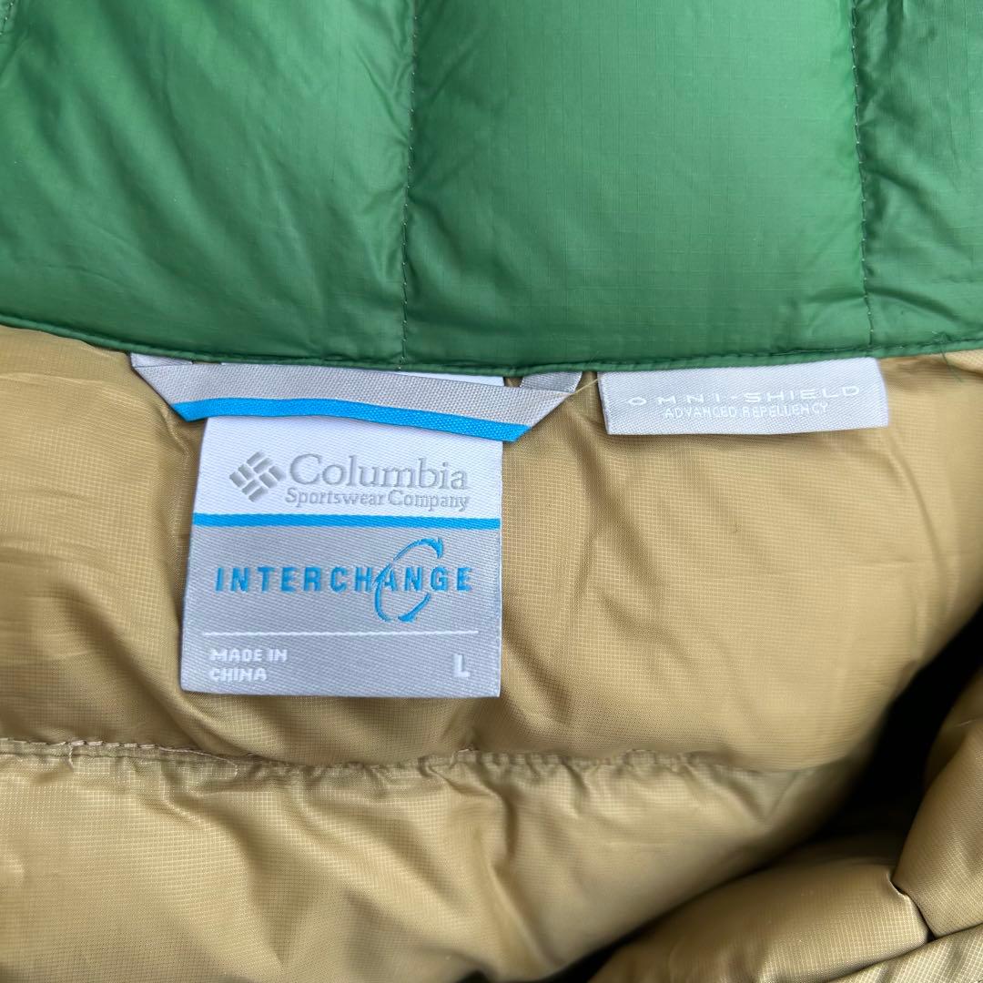 【トレンド】Columbia ダウンジャケット　ドローコード 00s 美品　L