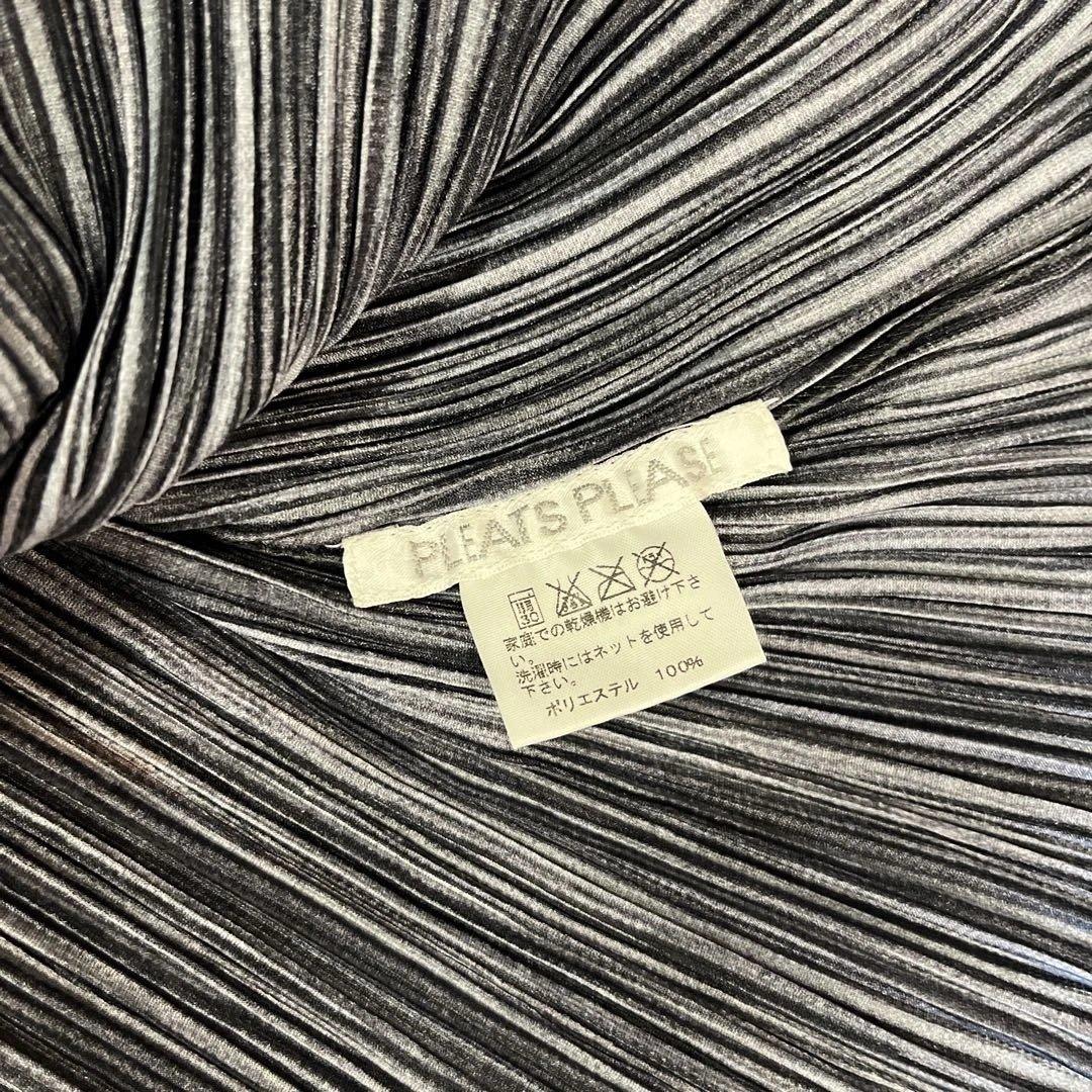PLEATS PLEASE プリーツプリーズ イッセイミヤケ モノトーン柄 半袖