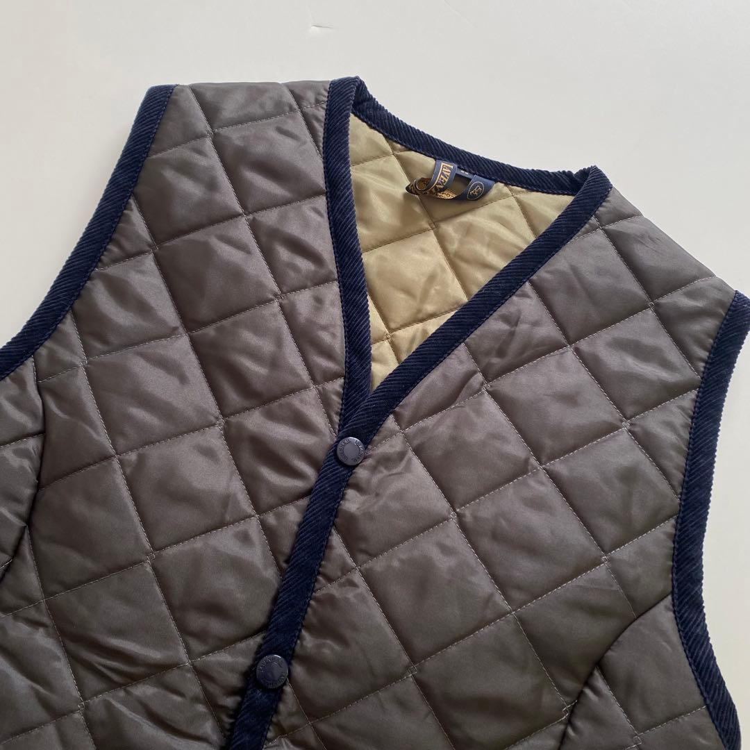 ラベンハム キルティングベスト 36 S グレー　イギリス製