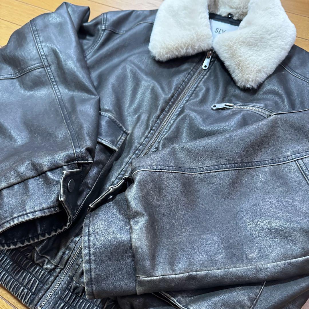 SLY VINTAGE F LEATHER S ブルゾン
