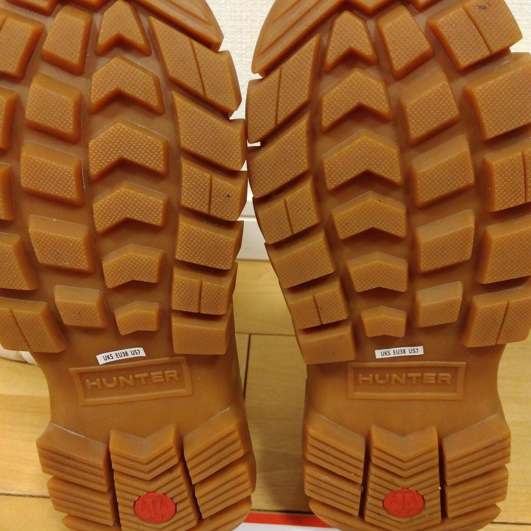 HUNTER　白　ロングブーツ