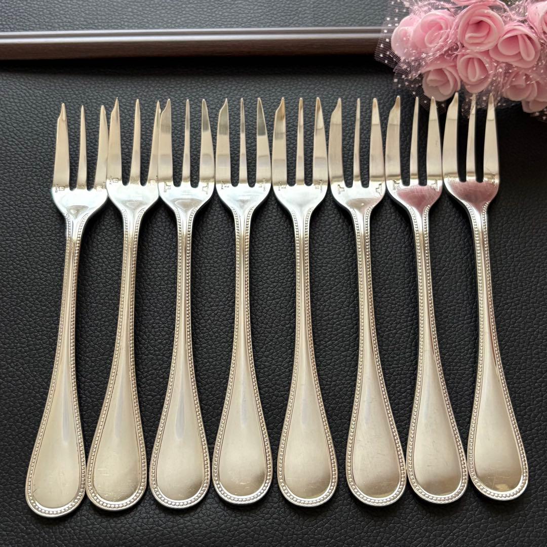 クリストフル　パール　ケーキフォーク8点
