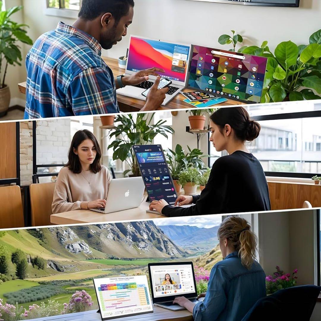 モバイルモニター 15.6インチ デュアルディスプレイ セカンドディスプレイ