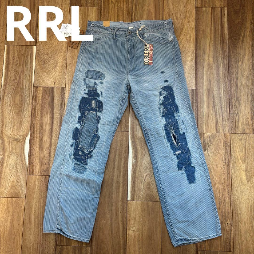 【新品】RRL ダブルアール ヒッコリー ペインターパンツ デニム w30