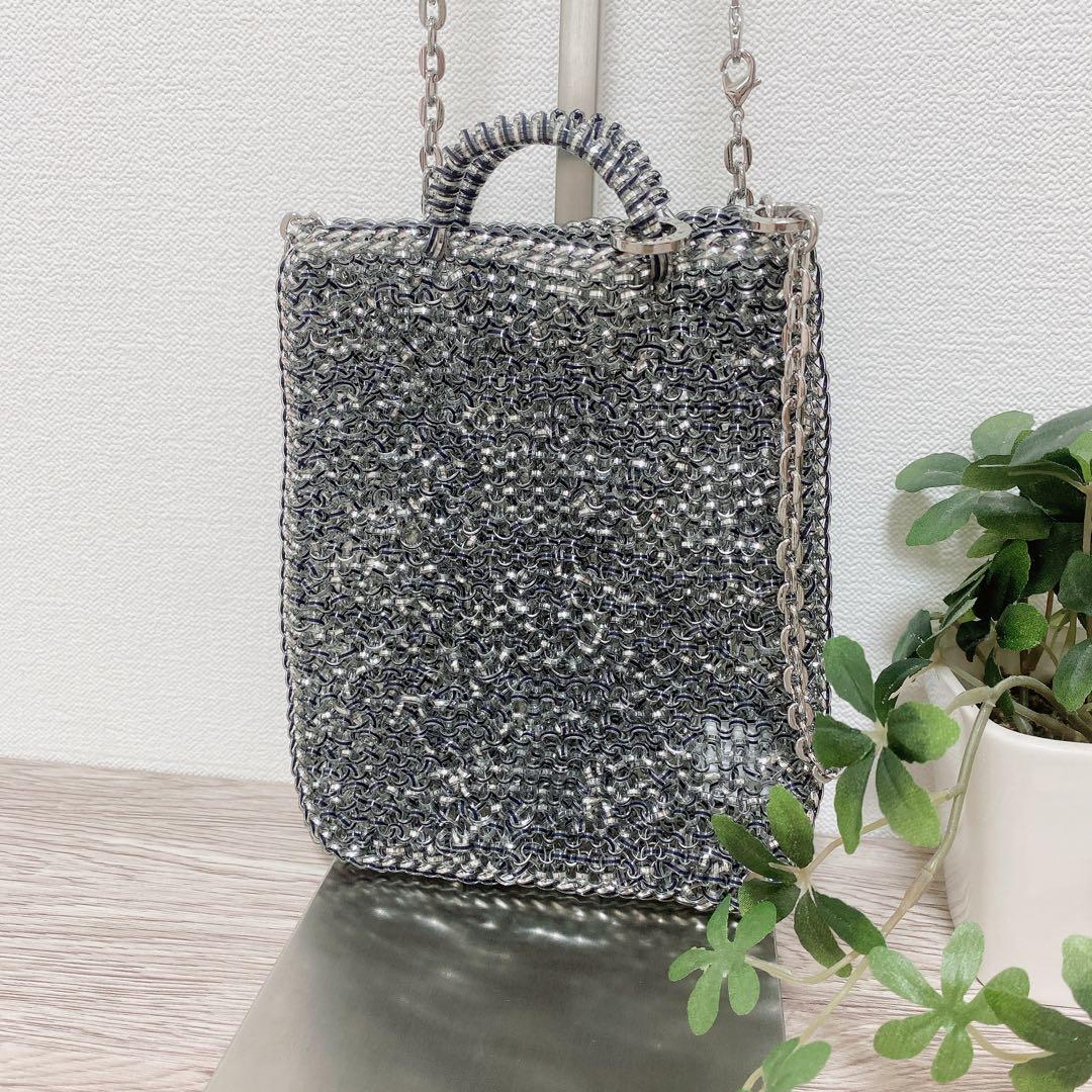 アンテプリマ　アデッソ　ミニアトゥーラ　シルバー　ショルダーバッグ　フォーマル