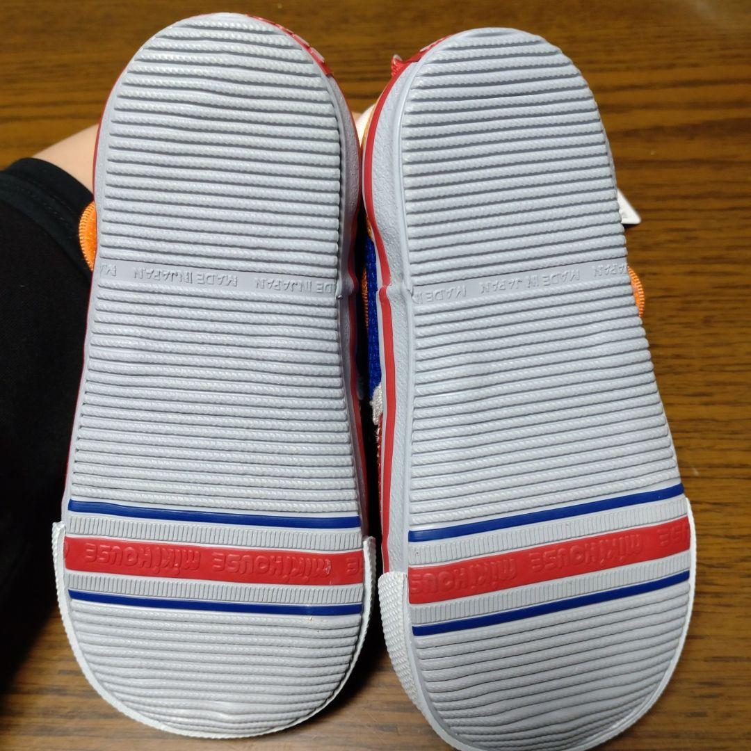 ミキハウス クマの顔スニーカー 15.5cm