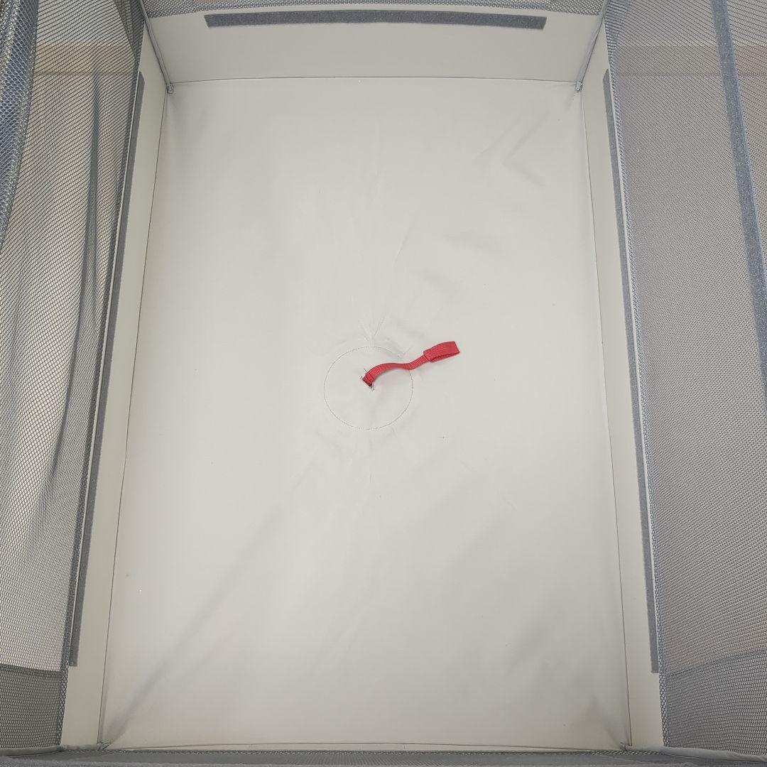 【美品】アップリカ　ココネルエアーab　グレー　シルキーエアー　メッシュガード