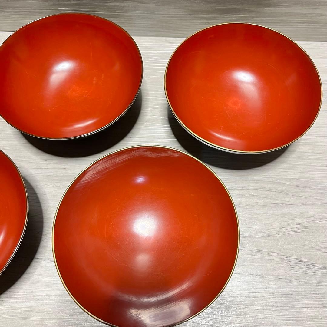 和製　アンティーク　江戸～明治　輪島塗　青漆　お吸い物椀　20客セット