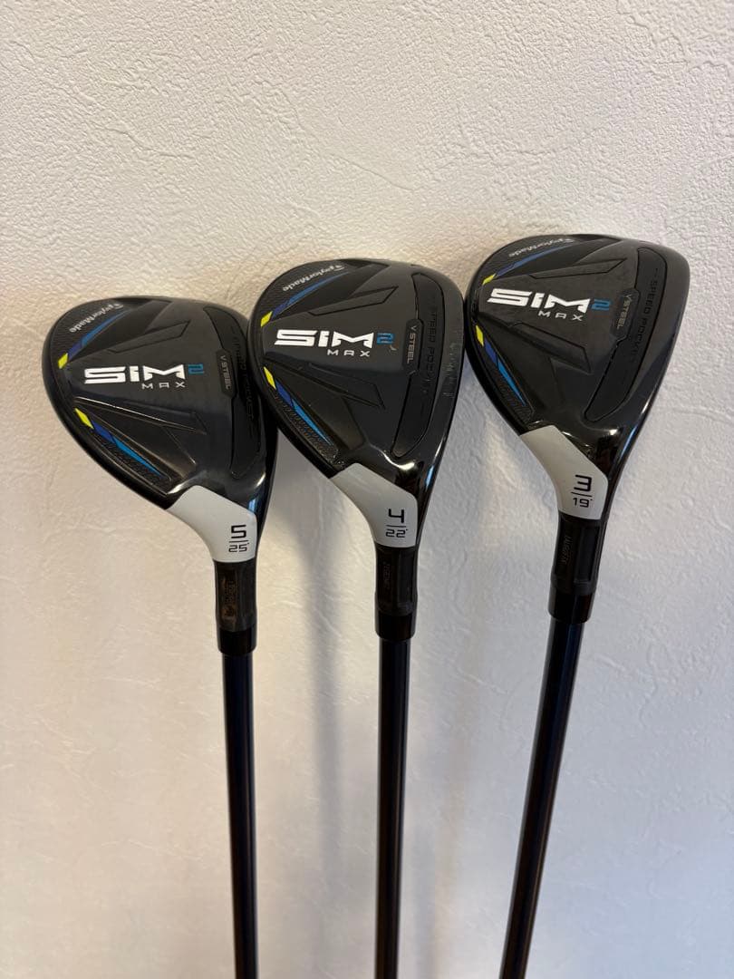 テーラメイド◼︎SIM2MAXユーティリティ5番4番3番25°22°19°