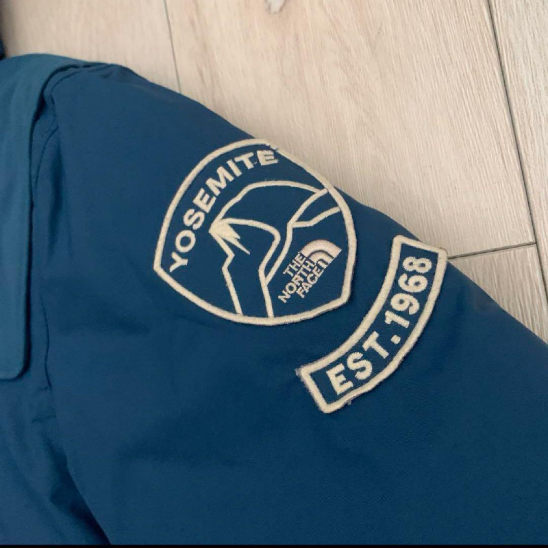 Ｌノースフェイスネイビー紺ダッフルグースダウンジャケットパーカー