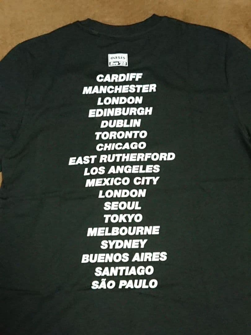新品未使用 oasis オアシス live'25 ツアーTシャツ M タグ付き