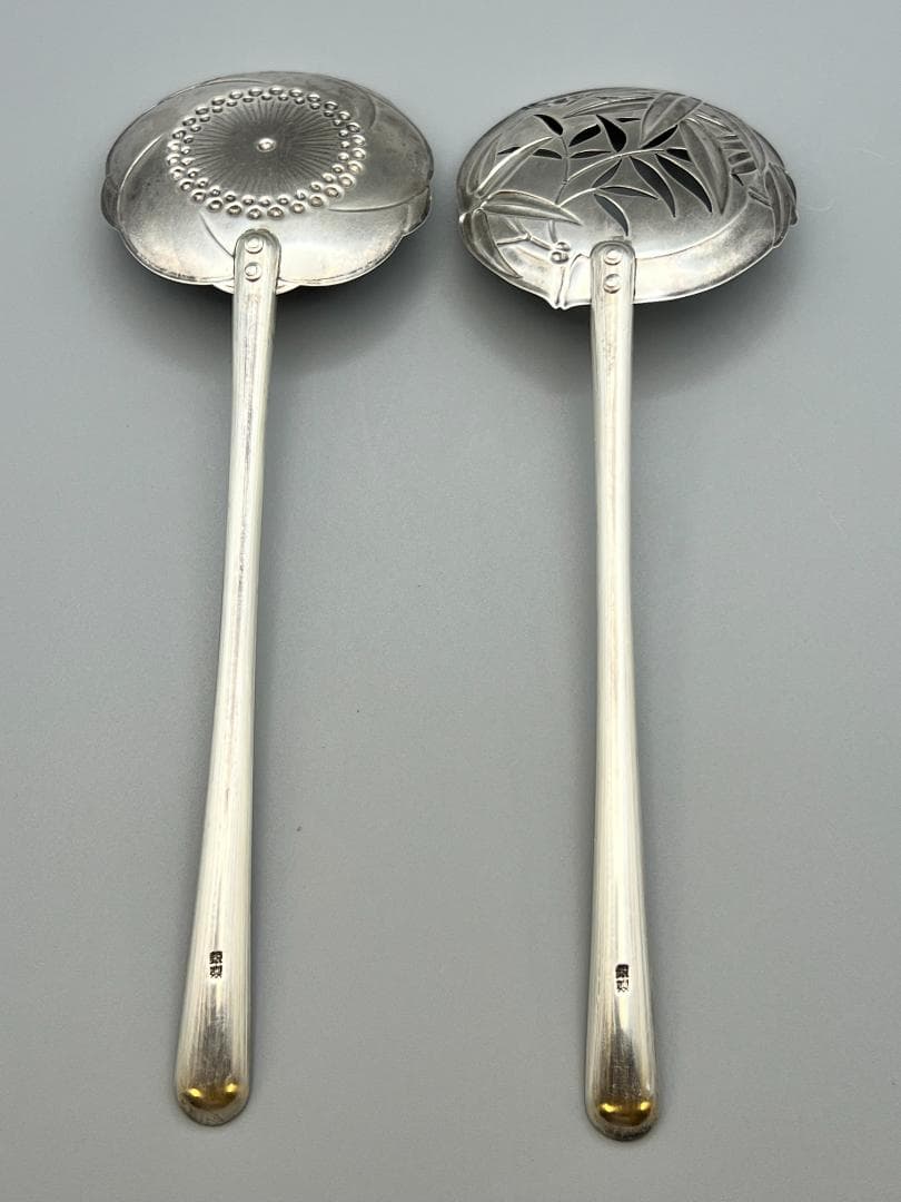 銀製 STERLING 950 湯豆腐スプーンとストロー スプーン 8点セット