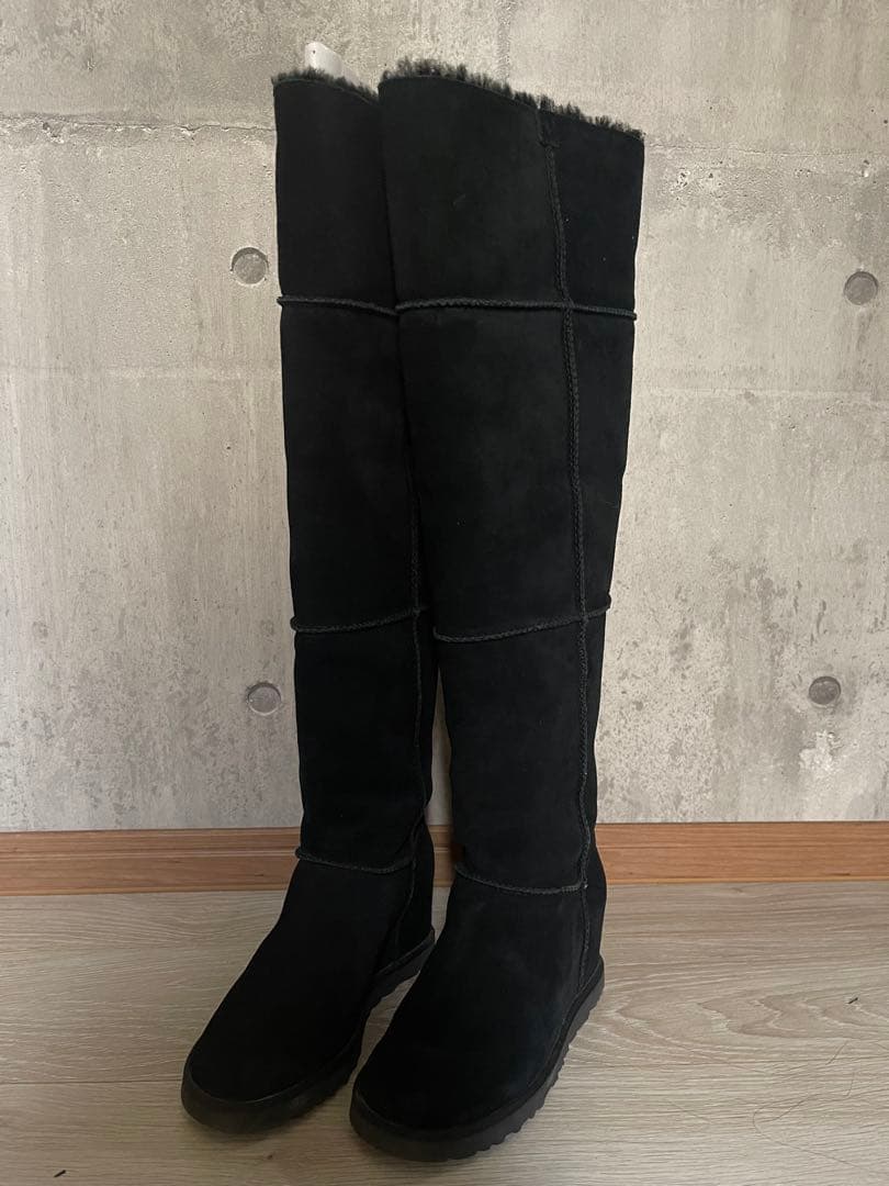 UGGアグ ムートンロングブーツ♡ブラック