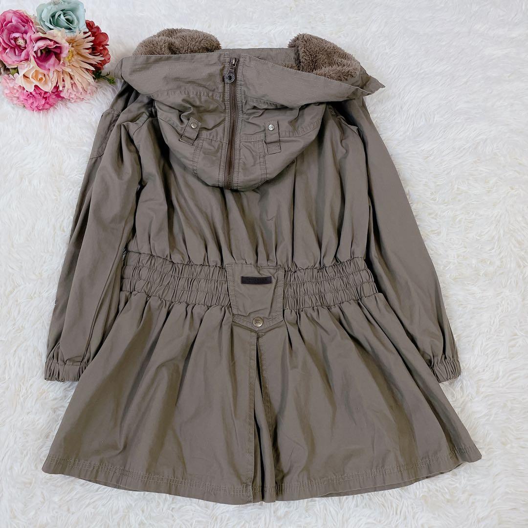 美品　バーバリーブルーレーベル　ミリタリーモッズコート　ノバチェック　ホース刺繍