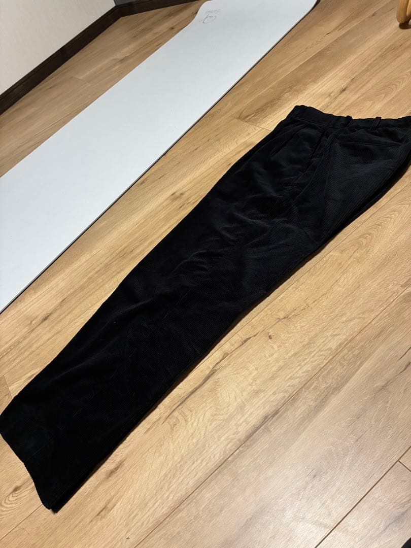 markaware コーデュロイパンツ black 1