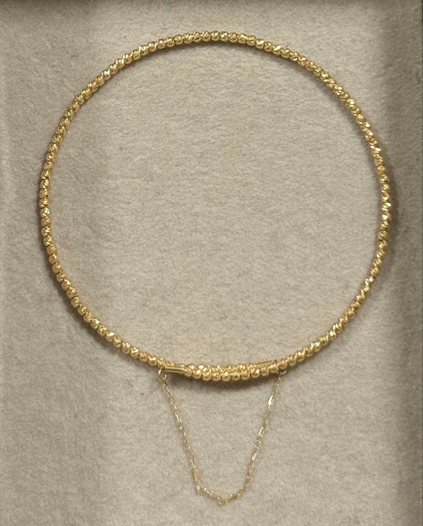 KatrinaK18バングル　18金　ミラーボール　ブレスレット　キラキラ